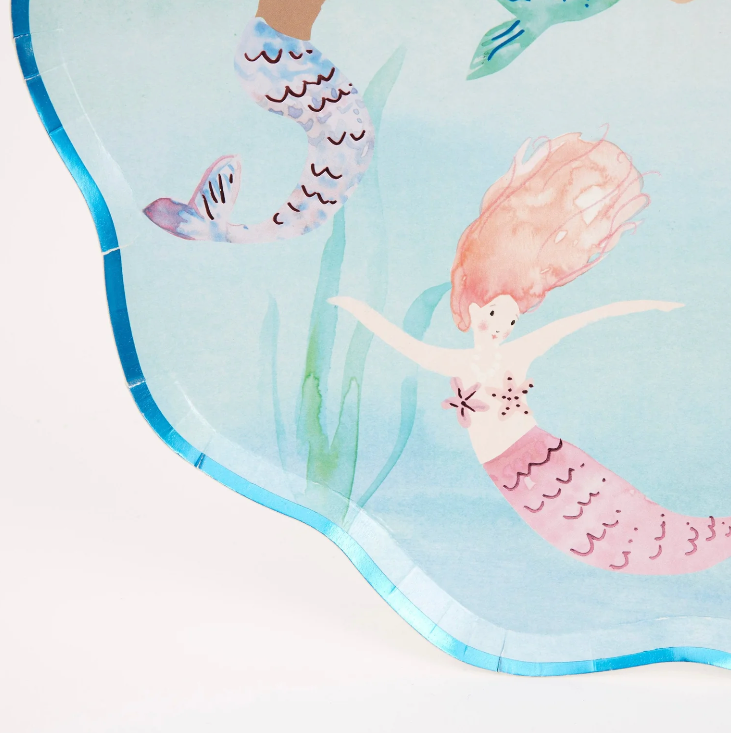 Mermaids Swimming Plates (x8)