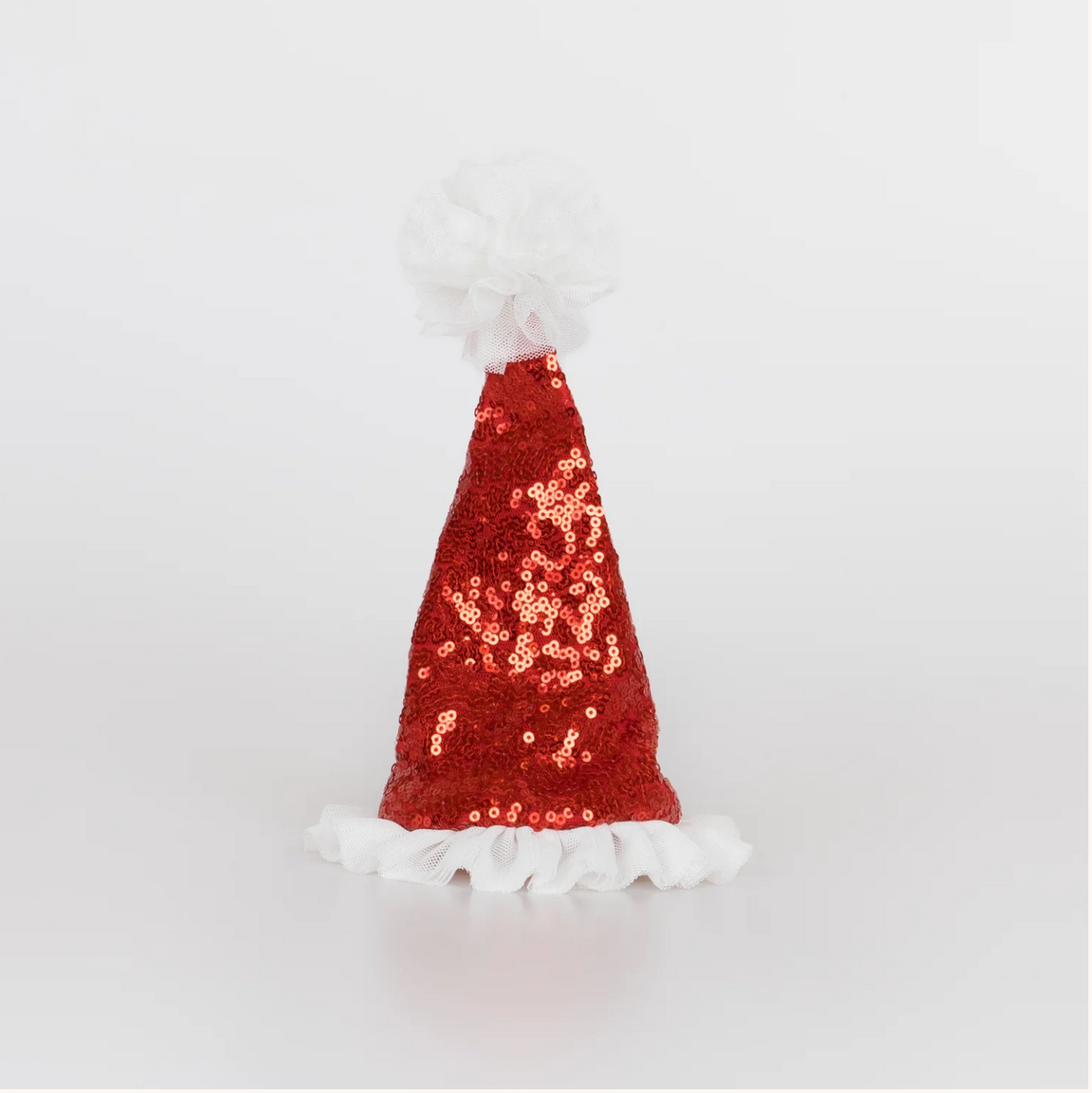 Sequin Santa Hat Hair Clip