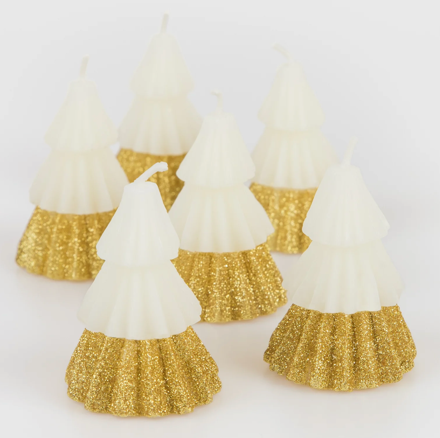 Ivory Mini Tree Candles (x6)