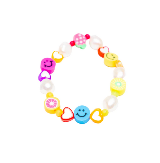 Happy Face Pearl Bracelet