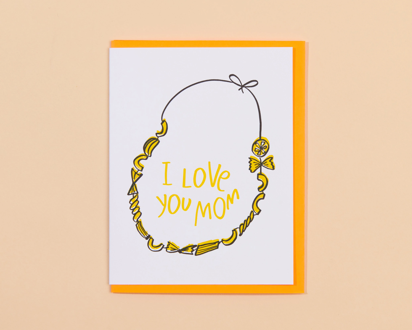 Macaroni Necklace Card