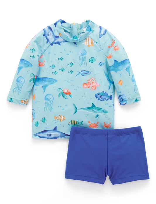 Long Sleeve Tropical Fish Rashie Set