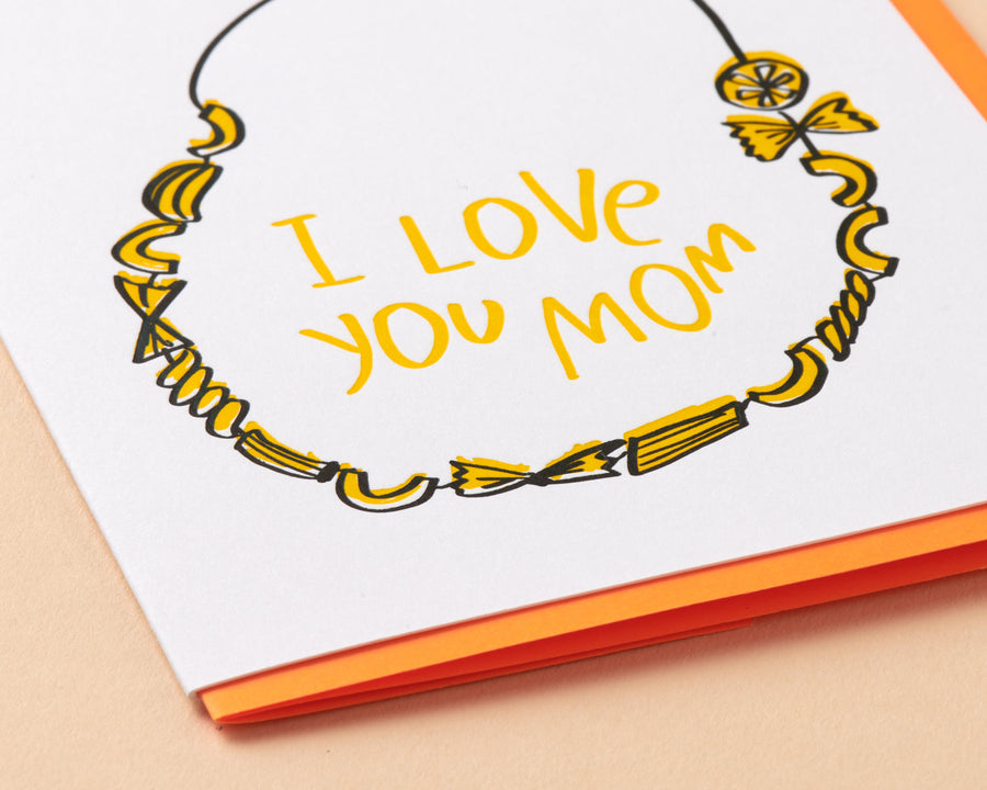 Macaroni Necklace Card