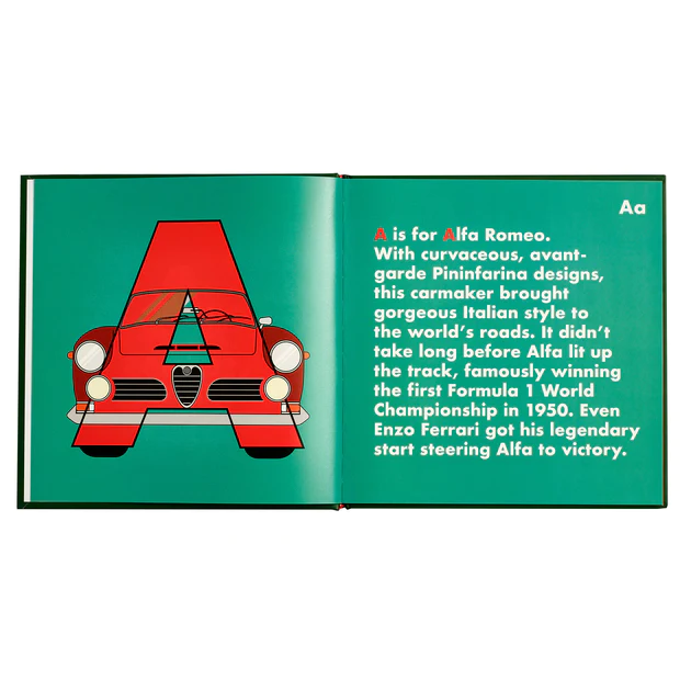 Car Legends Alphabet Book