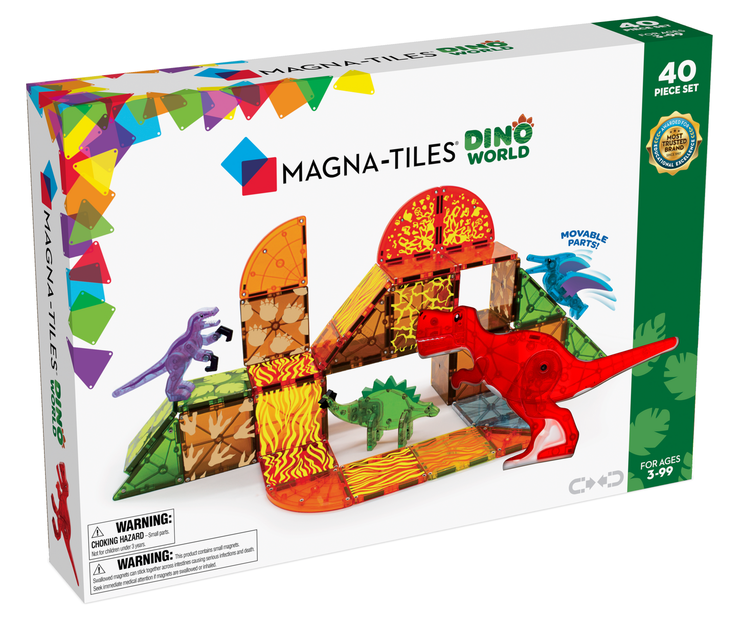 MAGNA-TILES® Dino World 40-Piece Set