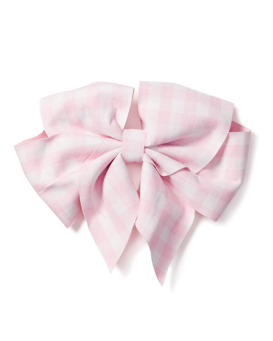 Pink Gingham Large Bow