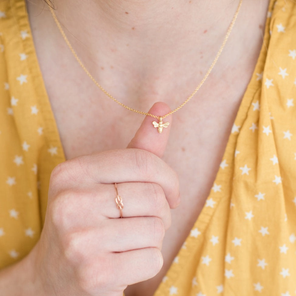 Mama & Me Bee Necklace Set