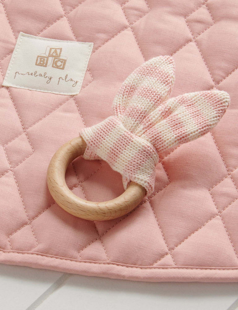 Wild Rose Rabbit Ear Teether