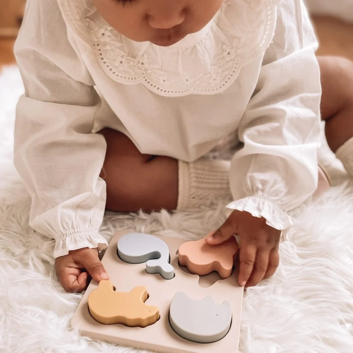 Baby Soft Silicone Mini-Animal Puzzle