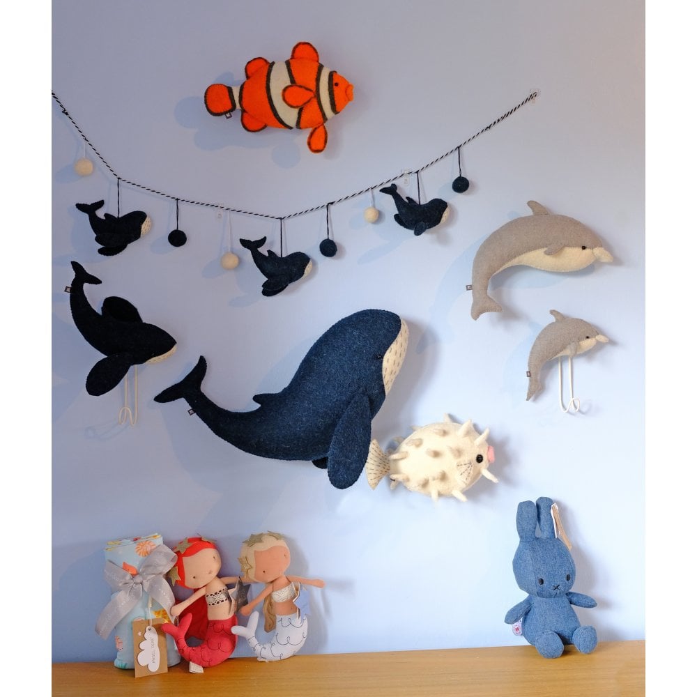 Mini Whale Wall Decoration