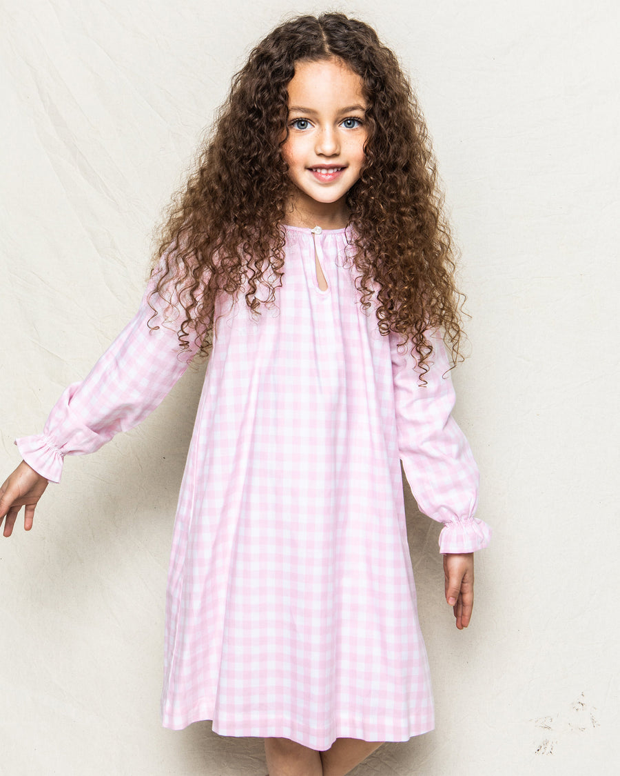 Pink Gingham Delphine Nightgown