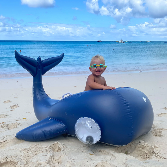 Moby Dick Navy Luxe Ride-On Float