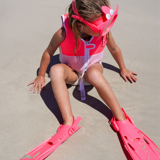 Melody the Mermaid Pink Kids Snorkel Set (Small)