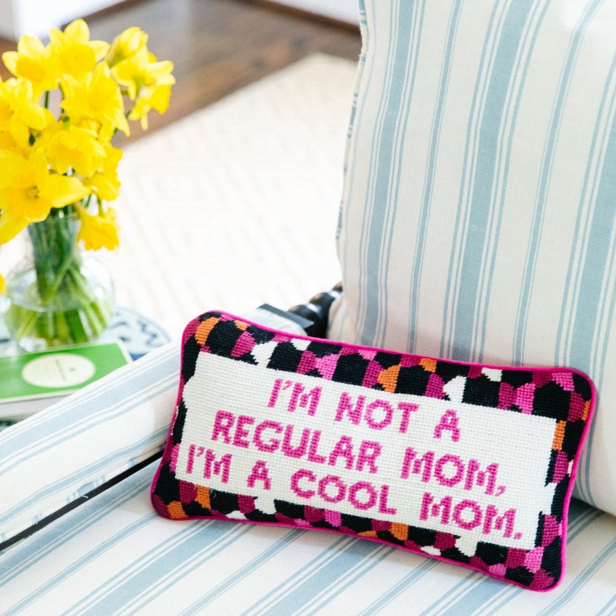 Cool Mom Needlepoint Pillow