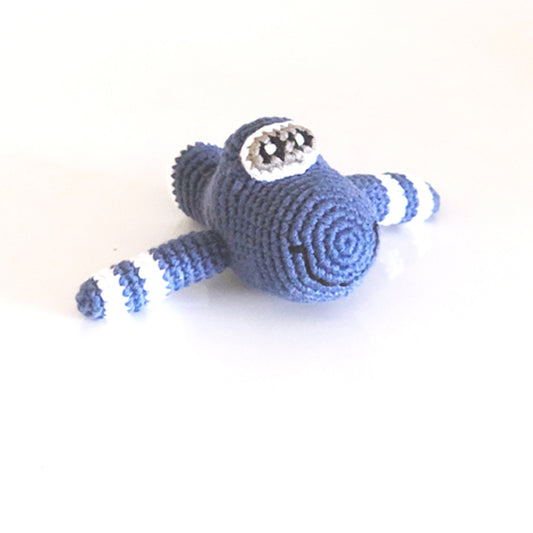 Mini Blue Plane Rattle