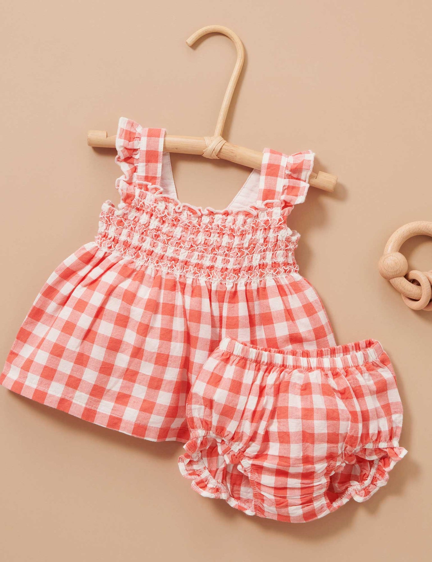 Vintage Red Gingham Set