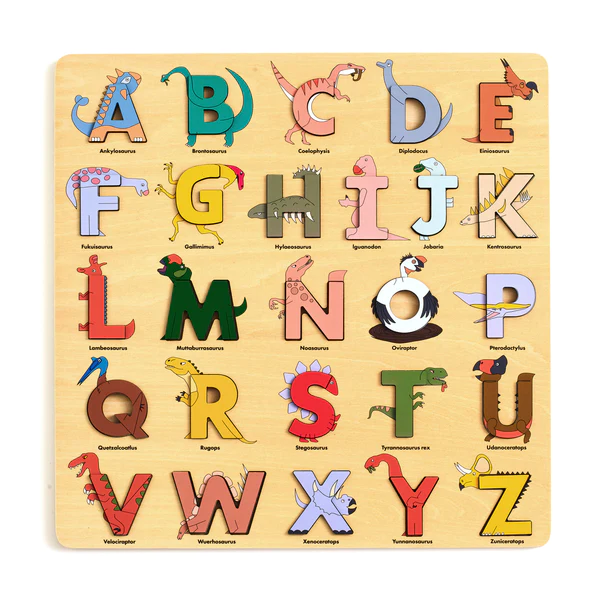 Dino Wooden Alphabet Puzzle