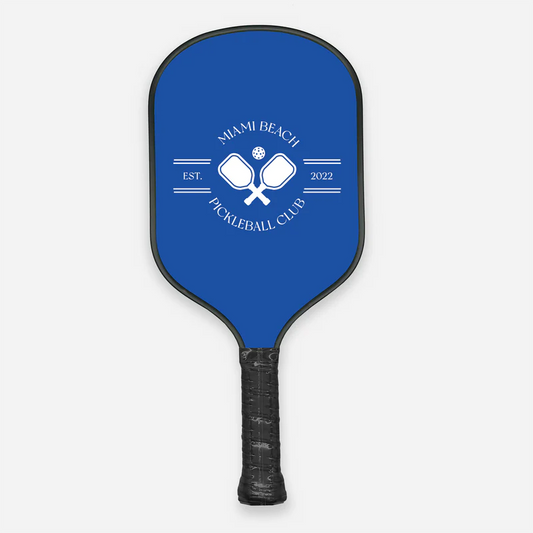 Miami Beach Pickleball Club Paddle - Blue