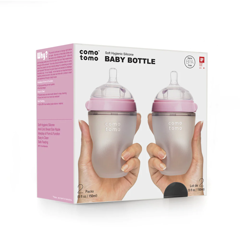 Comotomo 8 oz Baby Bottles (2 pack)