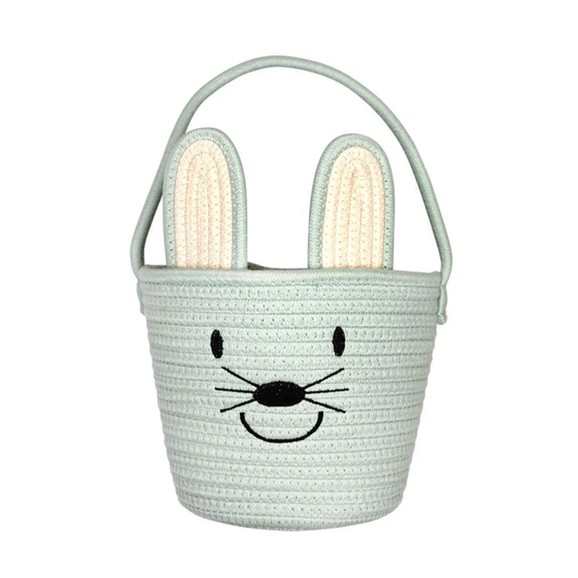 Lucy's Room Blue Bunny Rope Basket