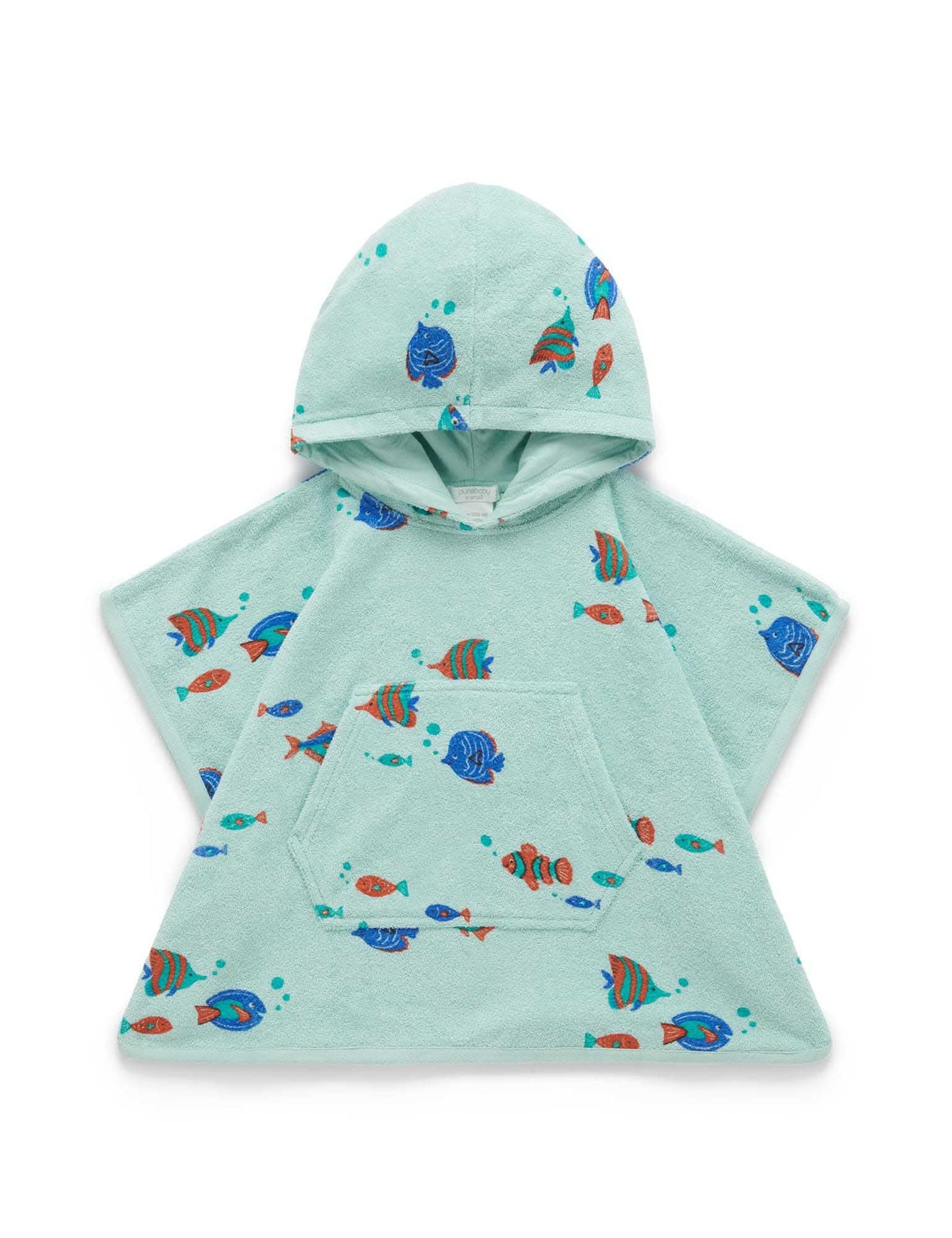 Tropical Fish Towelling Poncho
