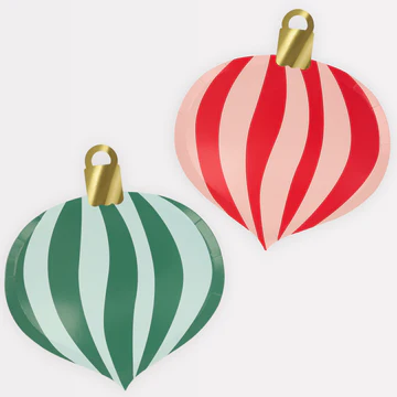 Striped Ornament Plates