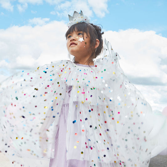 Dotty Collared Cape