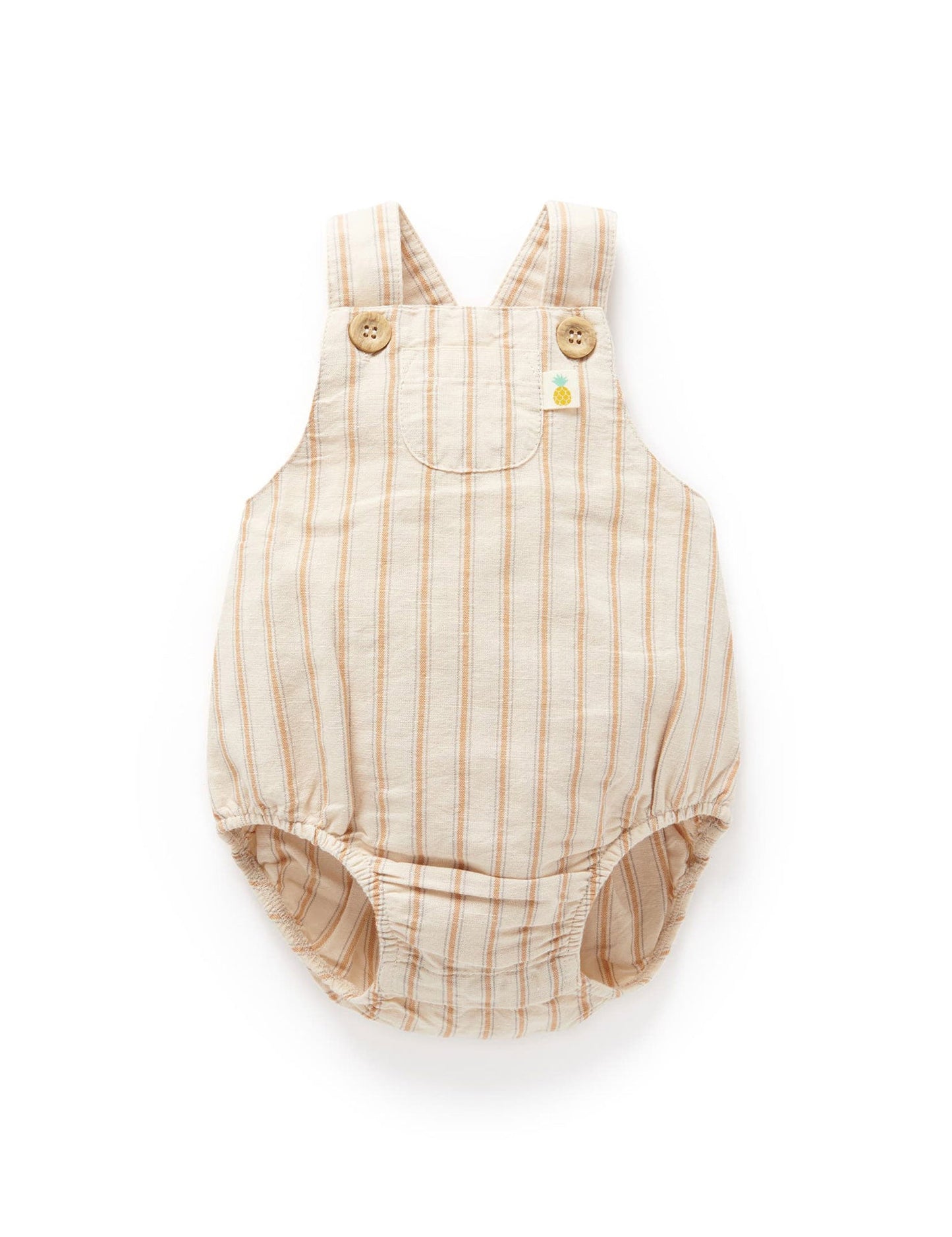 Linen Blend Overall Bodysuit