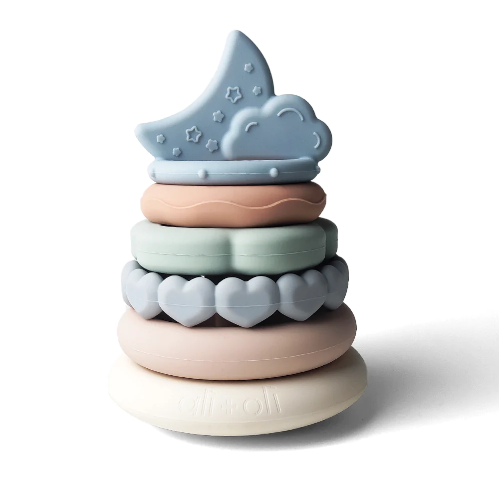 Soft Silicone Mini Stacking Ring Tower (6-pc)