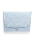 Soft Blue Melange Quilted Change Mat