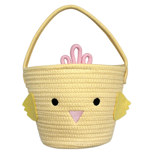 Lucy's Room Yellow Chick Rope Basket