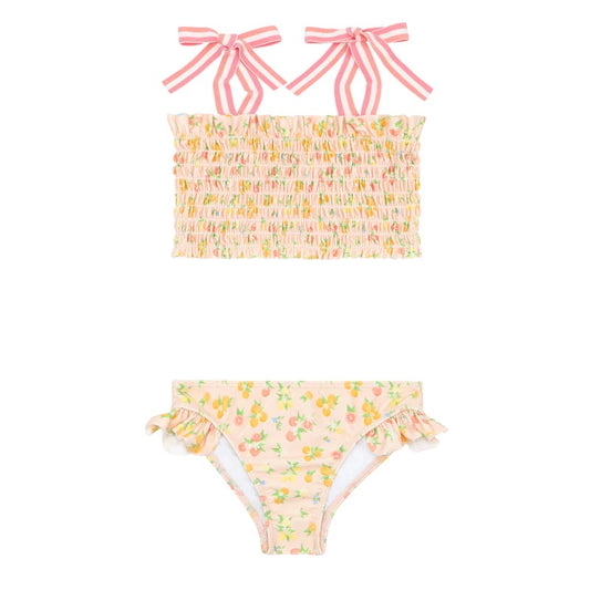 Girls Citrus Grove Smocked Bikini