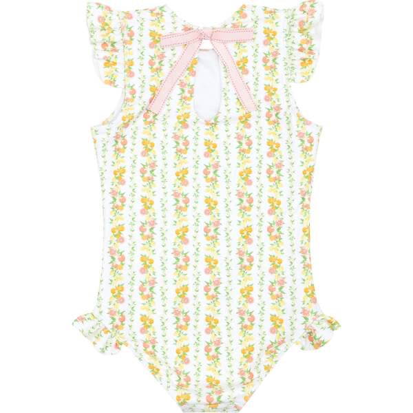 Girls Citrus Ruffle Sleeve One Piece