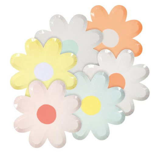 Pastel Daisy Large Plates