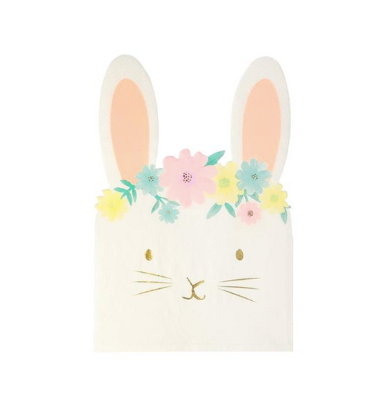 Floral Bunny Napkins