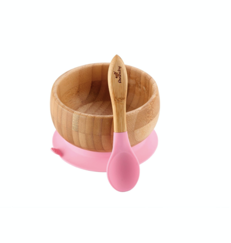 Bamboo Baby Suction Bowl & Spoon