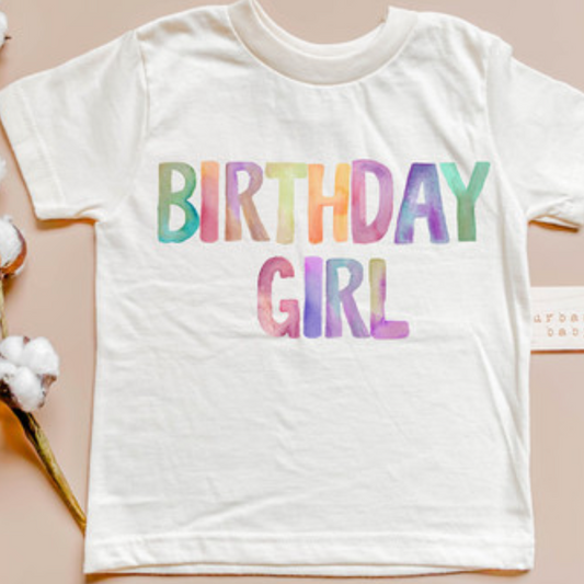 Organic Birthday Girl T-shirt